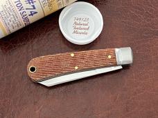 Great Eastern Cutlery GEC 74 Cotton Sampler Natural Textured Micarta 749123