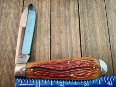 Schatt and Morgan Tear Drop Jack Antique Carmel Worm Groove Bone Schatt and Morgan Tear Drop Jack Antique Carmel Worm Groove Bone