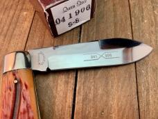 Schatt and Morgan Tear Drop Jack Antique Carmel Worm Groove Bone Schatt and Morgan Tear Drop Jack Antique Carmel Worm Groove Bone