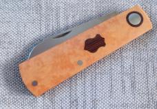 Willem Steenkamp Modern Sheepsfoot Barlow..3.5".M390..Richlite scales.Cocobolo Shield.slip.pouch.coa Willem Steenkamp Modern Sheepsfoot Barlow..3.5".M390..Richlite scales.Cocobolo Shield.slip.pouch.coa