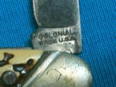 VINTAGE COLONIAL PROV USA SERPENTINE JACK PEN FOLDING POCKET KNIFE KNIVES OLD