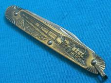 VINTAGE IMPERIAL USA TRAIN LOCOMOTIVE RAILROAD FOLDING POCKET FOB CIGAR KNIFE KNIVES OLD USA VINTAGE IMPERIAL USA TRAIN LOCOMOTIVE RAILROAD FOLDING POCKET FOB CIGAR KNIFE KNIVES OLD USA