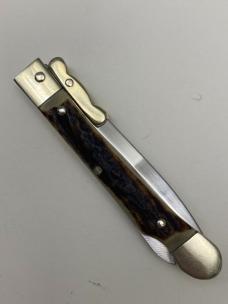 Puma Medici Small 6-1/4" Stag German Pocket Knife P210560S Brass Swing Guards EX 