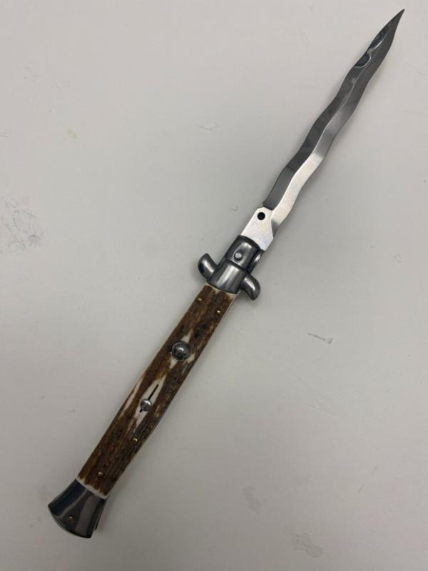 Frank B  Beltrame 28cm / 11" Kris Stag Older Style (Round Hole) Stiletto Swivel Bolster EX 