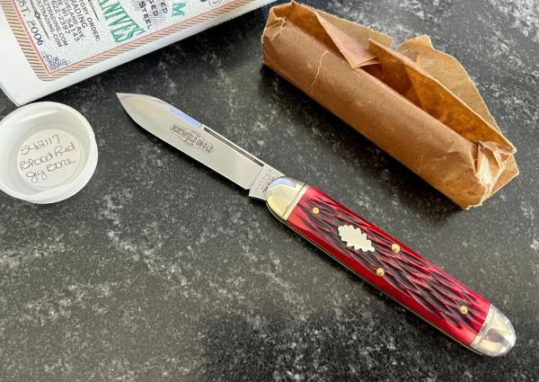 Great Eastern Cutlery Northfield 542117 Big Jack, Blood Red Jig Bone Handle, GEC 54, New 