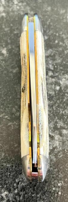 Great Eastern Cutlery 252110EO Little Jack, Custom Elk Handle and Filework, Sheath, GEC 25, Unused Great Eastern Cutlery 252110EO Little Jack, Custom Elk Handle and Filework, Sheath, GEC 25, Unused