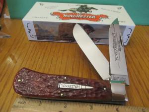 Winchester 1993 Large Trapper Burnt Orange Bone Handles Pattern # W18 29103