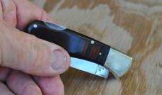 Khyber Japan Owned by Ka-Bar Stainless 2725 Dark Brown Micarta Handles 1/2 Stop 4 3/4" Closed Khyber Japan Owned by Ka-Bar Stainless 2725 Dark Brown Micarta Handles 1/2 Stop 4 3/4" Closed