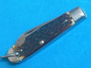 VINTAGE 4 LINE CAMILLUS CUTLERY CO BONE EZ EASY OPEN JACK FOLDING POCKET KNIFE KNIVES OLD