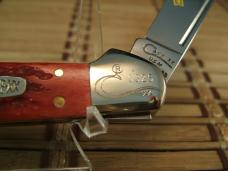 CASE XX 1990'S VINT. ACE STORES 75TH ANNIVERSARY 1924-1999 COPPERLOCK MINT RED BONE WOOD CASED KNIFE CASE XX 1990'S VINT. ACE STORES 75TH ANNIVERSARY 1924-1999 COPPERLOCK MINT RED BONE WOOD CASED KNIFE