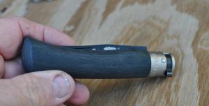 Old Bear 4 3/4" Closed Ebony Handles Big Knife Blade Locks Open/Closed Made in Maniago Italy Blk Bla