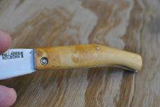 Pallares Solsona Spain Local Hardwood Handle 4" Closed Mint Leaf Blade Tight Loud both ways 1/2 Stop