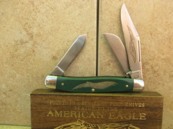 American Eagle Bicentennial Series Stockman (Schrade made)  1 of a series of 5  Thomas Jefferson 