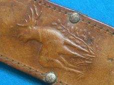 STAG DEER GERMAN GERMANY LEATHER FIXED BLADE DAGGER HUNTING SKINNING KNIFE KNIVES LEATHER SHEATH STAG DEER GERMAN GERMANY LEATHER FIXED BLADE DAGGER HUNTING SKINNING KNIFE KNIVES LEATHER SHEATH