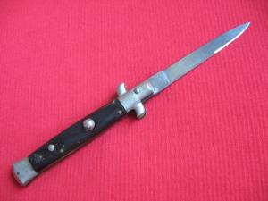 Vintage 1960's Italian Button Open Button Close 9" Stiletto Switchblade Knife