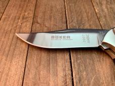 Boker Scout Lockback Buffalo Horn Handles 440C Blade Solingen Germany Boker Scout Lockback Buffalo Horn Handles 440C Blade Solingen Germany