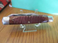 Case Classic 1990 Red / Brown Bone Moose Pattern 62075  XX on Blades