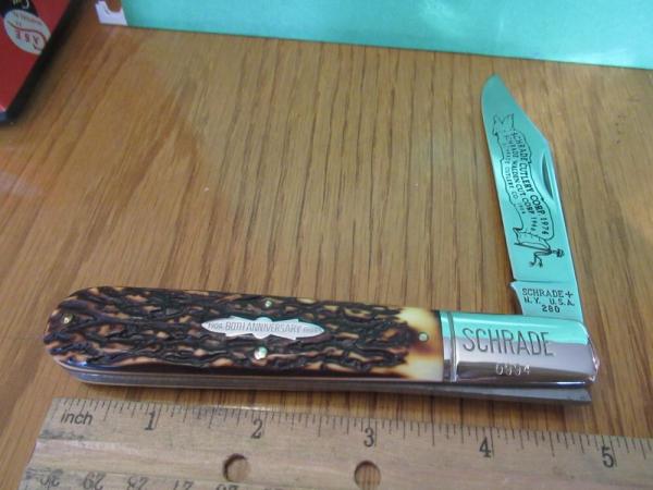Schrade 80th Anniversary 1904 to 1984 Imitation Stag Large Barlow  Model 280