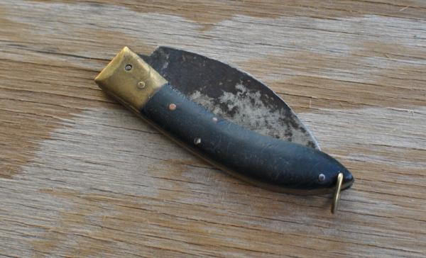 Old Pre War Chinese Folder Deep Touch Mark 3 1/2" Closed Well Used Closes Tight Brass Hardware Old Pre War Chinese Folder Deep Touch Mark 3 1/2" Closed Well Used Closes Tight Brass Hardware