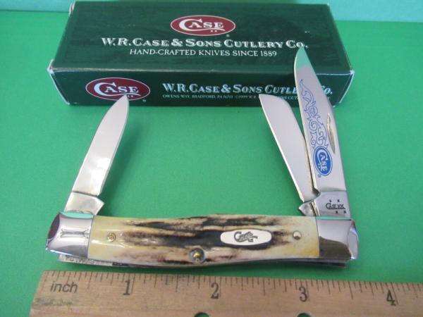 Case XX 2006 Blue Scrolled Stag Stockman Pattern # 53032