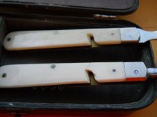 Antique Hobo Style Traveling Dining Kit 