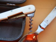Antique Hobo Style Traveling Dining Kit 