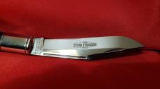 Great Eastern Cutlery Large 97 Gabon Ebony Saber Grind Swell Center Knife New with Tube GEC 976119