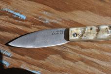 Polished Rams Horn Folder Artisan Made Pallares Solsona Spain Mint 90's 4" Closed Tight And Loud