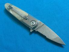 WARTECH FAUX PEARL SINGLE BLADE LOCKBACK EDC BAREHEAD FOLDING POCKET JACK KNIFE KNIVES OLD