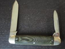 PINE KNOT BELNAP HARDWARE LARGE GREEN SWIRL CELLULOID CIGAR 1920-30
