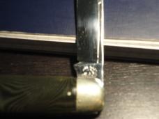 PINE KNOT BELNAP HARDWARE LARGE GREEN SWIRL CELLULOID CIGAR 1920-30