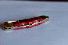 Eagle Brand J-1282RB RED Bone Lock-Back and small clip 1980's see Photos
