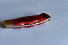 Eagle Brand J-1282RB RED Bone Lock-Back and small clip 1980's see Photos