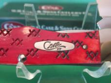 Case XX 2003 Dark Red Bone Folding Hunter Pattern # 61265LC SS