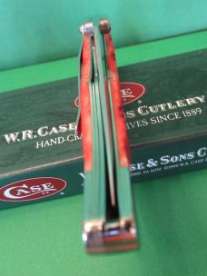 Case XX 2003 Dark Red Bone Folding Hunter Pattern # 61265LC SS