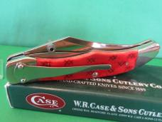 Case XX 2003 Dark Red Bone Folding Hunter Pattern # 61265LC SS