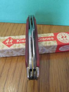 Kissing Crane Robi Klass Red Bone Congress Solingen Germany  Model # 15