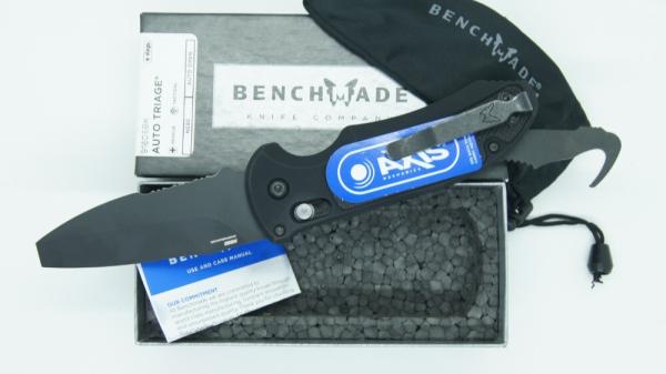 Benchmade Auto Triage 9160SBK Auto Open N680 Bohler Steel Tanto Serrated Blade New w/Original Box Benchmade Auto Triage 9160SBK Auto Open N680 Bohler Steel Tanto Serrated Blade New w/Original Box