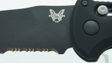 Benchmade Auto Triage 9160SBK Auto Open N680 Bohler Steel Tanto Serrated Blade New w/Original Box Benchmade Auto Triage 9160SBK Auto Open N680 Bohler Steel Tanto Serrated Blade New w/Original Box