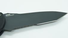 Benchmade Auto Stryker 9101SBK Tactical Black Tanto Serrated Blade 154CM Steel. New w/Original Box Benchmade Auto Stryker 9101SBK Tactical Black Tanto Serrated Blade 154CM Steel. New w/Original Box