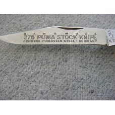 Vintage PUMA HANDMADE #675, Etched, Bone Handles, Stockman Pattern Pocket Knife MINT Vintage PUMA HANDMADE #675, Etched, Bone Handles, Stockman Pattern Pocket Knife MINT