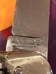 ROMO 11cm XL SPRINGER Tang  & Bolster Stamped