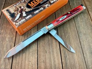 Marbles MSA Gladstone Doctor’s Knife Red Carved Stag Bone 2001