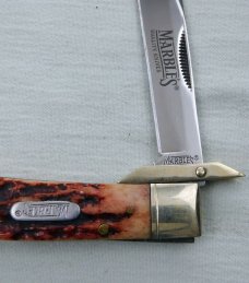 Marbles Cheetah-Style Swing-Guard Lockback Stilettto Marbles Cheetah-Style Swing-Guard Lockback Stilettto