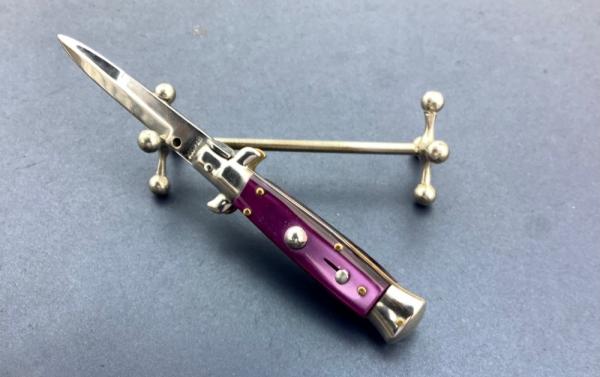 Italian 5.5 inch Acrylic purple scales Dibon 