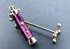 Italian 5.5 inch Acrylic purple scales Dibon 