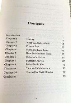 Switchblade Knife Book, "Switchblade-The Ace of Blades" by Ragnar Benson Switchblade Knife Book, "Switchblade-The Ace of Blades" by Ragnar Benson