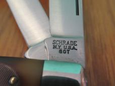 Schrade Old Timer Rough Saw Cut Delrin Handle Stockman Model # 8OT