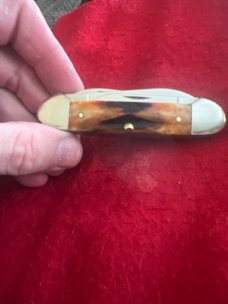 1997 Case XX USA 3 dots 54131 SS Goregous fat & Gnarly Red Stag Hamdles Four Blade canoe