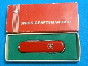 74MM EXECUTIVE VICTORINOX SWISS ARMY SAK RED NYLON FOLDING POCKET CAMP KNIFE KNIVES MIB MINT IN BOX